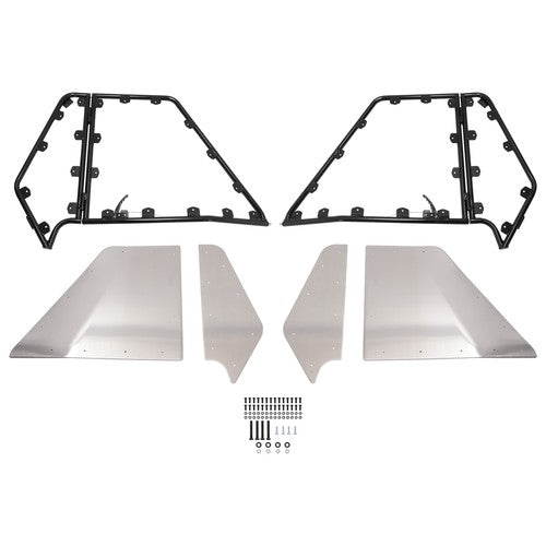 Aluminum Side Doors Complete For Yamaha Rhino 450 600 700 2007 2013