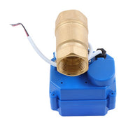 DURAFORCE Solid Motorized Ball Valve 3/4in Standard Port Brass 9-24V NC Auto Return