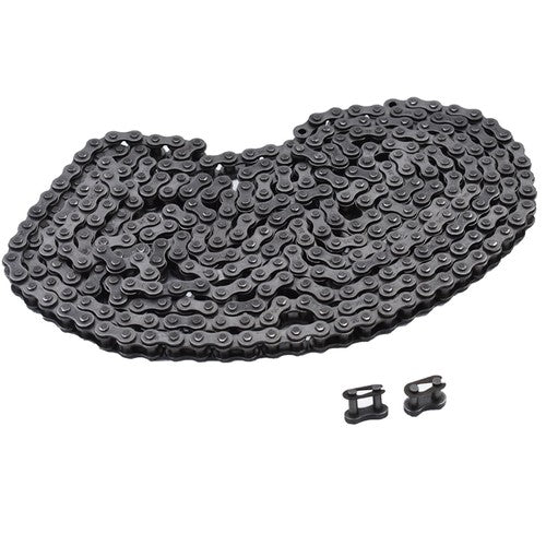 DURAFORCE Roller Chain #35 10 Feet Carbon Stell with 2 Connecting Link 0.375 Inch