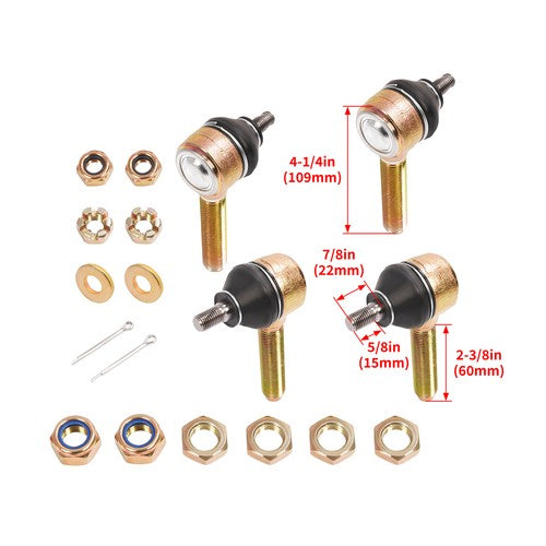 Galvanized Outer Tie Rod End Ball Joints for Yamaha Raptor 660R 700 2001 to 2005