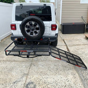 DURAFORCE Mobility Electric Wheelchair Hitch Carrier Mobility Scooter Loading Ramp 500 lbs