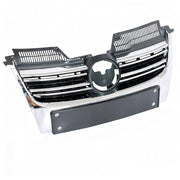 DURAFORCE Front Upper Chrome Grille for 2005-2010 for VW for Volkswagen Jetta MK5 Sedan