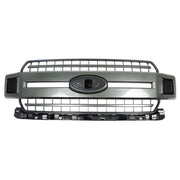 DURAFORCE Plastic Gray Front Upper Hood Grille New For Ford F-150 XLT XL 2018 2019 2020