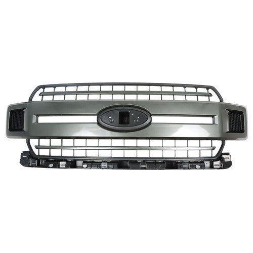 DURAFORCE Plastic Gray Front Upper Hood Grille New For Ford F-150 XLT XL 2018 2019 2020