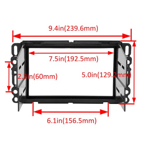 Double Din Dash Kit Stereo Radio Wire Harness for Buick Chevy 06 14