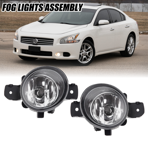 DURAFORCE Front Bumper Fog Light Lamp Pair for Nissan Maxima 2009 2010 2011 2012 2013 2014