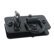 DURAFORCE 2 Pack Tractor Bucket Hooks with Tie down Ring, Grade 70 Forged Steel Black