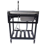 DURAFORCE 28.3in Stainless Steel Utility Sink, Free Standing Laundry Sink with Washboard