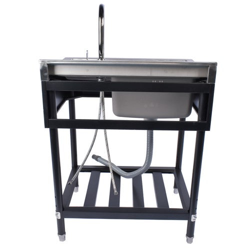 DURAFORCE 28.3in Stainless Steel Utility Sink, Free Standing Laundry Sink with Washboard