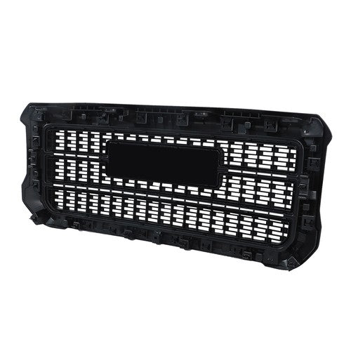 DURAFORCE Gloss Black Front Grille For GMC Sierra 2500HD 3500HD Denali 2015-2019 Plastic