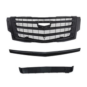 DURAFORCE Gloss Black Front Center Mesh Grille Fit For Cadillac Escalade 2015-2020 3Pcs