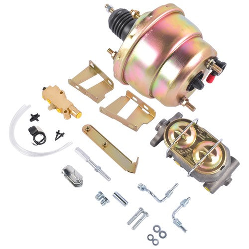 DURAFORCE 7" Zinc Power Brake Booster Conversion Kit for Chevy Impala Bel Air 1959-1964