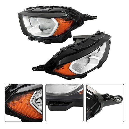 DURAFORCE For Ford EcoSport S Sport 2018-2022 LH+RH Headlights Headlamps Halogen Chrome
