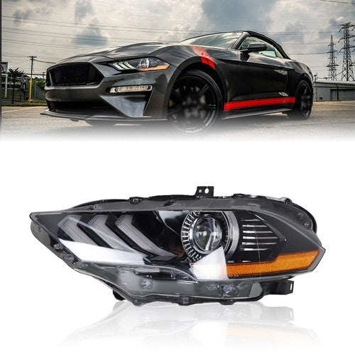 DURAFORCE For Ford Mustang 2018-2020 LED DRL Headlights Clear Lamp Front Driver Left Side