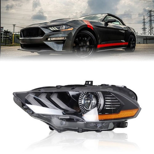 DURAFORCE For Ford Mustang 2018-2020 LED DRL Headlights Clear Lamp Front Driver Left Side
