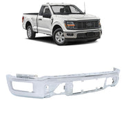 DURAFORCE Suit For Ford F-150 F150 2024-2025 Bumper Front Lower Chrome W/o Sensor Holes