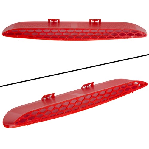 3Pcs Red Hood Bezel Insert Trims For 2015-20 Dodge Charger 68202462AD 68202581AC