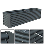 DURAFORCE 8x2x2 Ft Metal Raised Garden Beds Metal Planter Box Easy Assembl