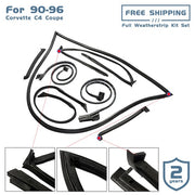 DURAFORCE For 90-96 Chevy Corvette C4 5.7L Front Windshield Weatherstrip 9096GGW -- 6pcs
