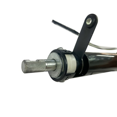 DURAFORCE Set of 35'' Black Tilt Steering Column Manual Floor Shift Without Key & Adapter