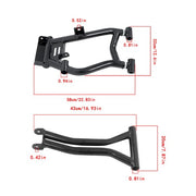 DURAFORCE Rear High Clearance A-Arms for Polaris RZR 800 S / RZR 800 4 - BLACK