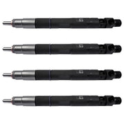 DURAFORCE 4Pcs Common Rail Diesel Fuel Injectors Black Fits JCB T4 Excavator 444 Engine