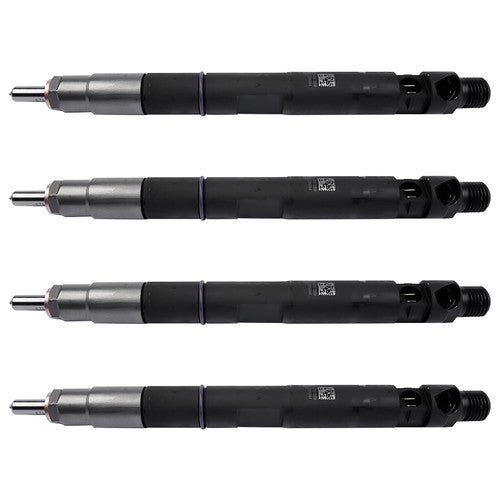 DURAFORCE 4Pcs Common Rail Diesel Fuel Injectors Black Fits JCB T4 Excavator 444 Engine