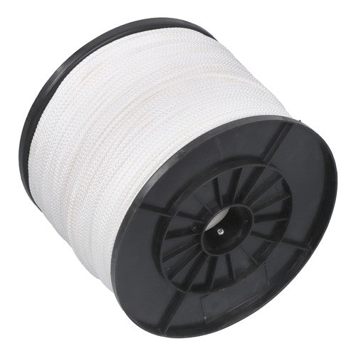 DURAFORCE 1/8 Inch Hollow Braid Polypro Rope 1000FT 350 Pounds Tensile Strength White