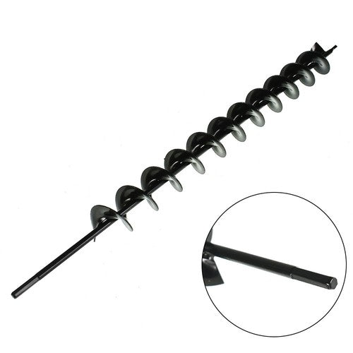 DURAFORCE 2" x 24" Auger Drill Bit For Garden Plant Bulb Rapid Planter For 3/8in Hex Drill