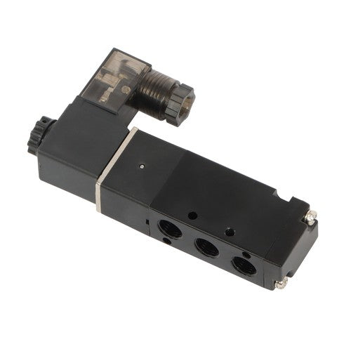 DURAFORCE 1/8'' 5 Port, 2 Position Pneumatic Solenoid Valve, 110V AC Coil, Air Return