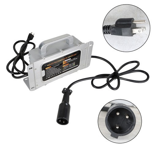 DURAFORCE For Club Car DS Precedent Battery Charger 48 Volt 15 Amp 3 Pin Round Golf Cart