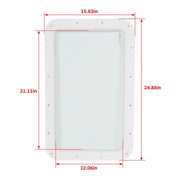 DURAFORCE Tempered Glass Entry Door Clear Window for Universal RV, Trailer, Motorhome