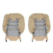 DURAFORCE New Driver Passenger Side Leather Seat Cover 4Pcs Tan For Honda Accord 2008-2012