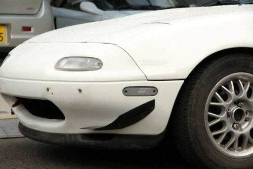 DURAFORCE Pair Fit Mazda 3 6 MX-5 Miata Front Bumper Canard Splitter Diffuser Spoiler Lip