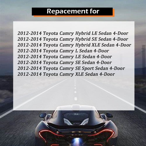 DURAFORCE For Toyota Camry 2012 2013 2014 Series Fog Light Bezel Set Passenger&Driver Side