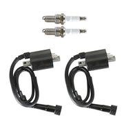 DURAFORCE For 1987-2000 Yamaha Motorcycle VIRAGO 535 XV535 2Pcs Ignition Coil & Spark Plug