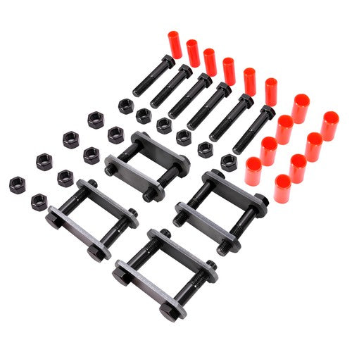 Heavy Duty Shackle Upgrade Kit for Tandem Axle Trailer Spring Suspension Rebuild