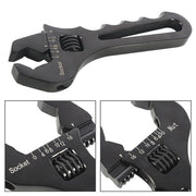 DURAFORCE Black Aluminum 3AN to 16AN Adjustable Wrench Tool Spanner For Hose End Fitting
