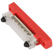 DURAFORCE Bus Bar Power Distribution Terminal Block Red & Black 6 Way 48V 150A Busbar