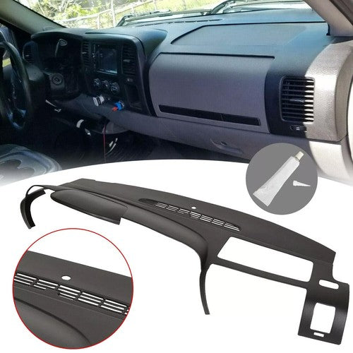 DURAFORCE Front Dash Board Cap Cover Overlay Fit For 07-14 Silverado LS LTWT Sierra SL SLE