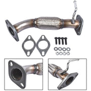 DURAFORCE Exhaust Front Flex Pipe for 2011-15 Optima Sonata HYBRID W/o Oxygen Sensor Ports