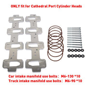 DURAFORCE For 551316 Cathedral Port Cyl Head to Rectangle Port Intake Manifold Adapters