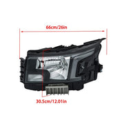 DURAFORCE Headlight Replacement Fit For Nissan Frontier 2022-2023 LH+RH Clear Lens Halogen