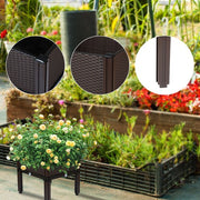 DURAFORCE Raised Garden Bed Outdoor Elevated Planter Box Herbs Flowers Plants Vegetables
