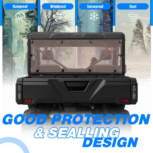 Smoke Rear Windshield Back Window for CFMOTO UFORCE 1000 2019-26 1000XL 2022-26