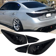 DURAFORCE Smoke LED Tail Lights Lamps 400R Style for 2018-2023 for Infiniti Q50 V37