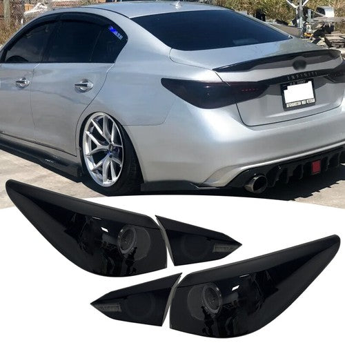 DURAFORCE Smoke LED Tail Lights Lamps 400R Style for 2018-2023 for Infiniti Q50 V37