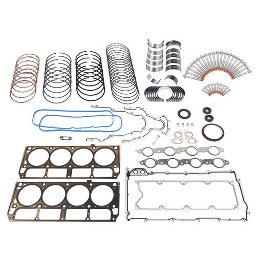 DURAFORCE Engine Rebuild Re-Ring Kit Gasket Bolt for 99-17 GM Chevy GMC Gen III 4.8L 5.3L