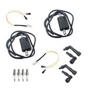 DURAFORCE New Ignition Coil Spark Plug With Cap Kit For Yamaha XJ550 XJ750 1981-83