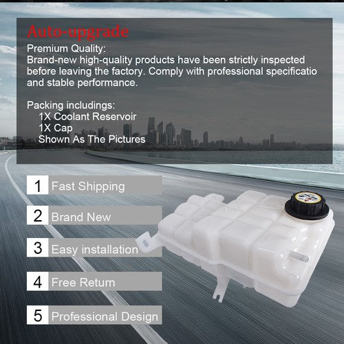 DURAFORCE 12528777 For 1994-96 Chevrolet Caprice Engine Coolant Reservoir Tank w/ Cap